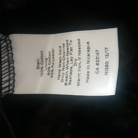 Talbots Black Lace Top with Black Lining - Picture 4 of 5